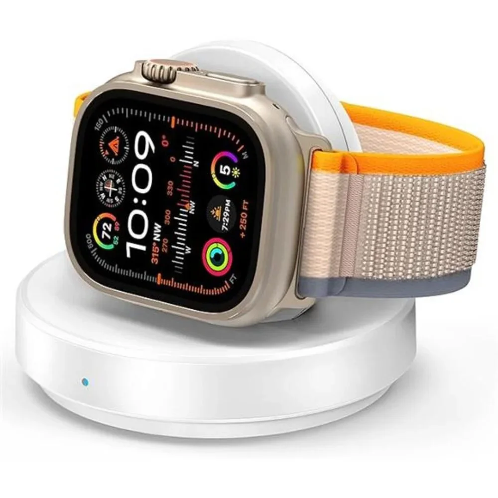 Portable Magnetic Charging Dock for Apple Watch,Wireless Fast Watch ChargerStand